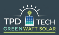 TPD TECH GREENWATT SOLAR Logo - Modern Green Palette